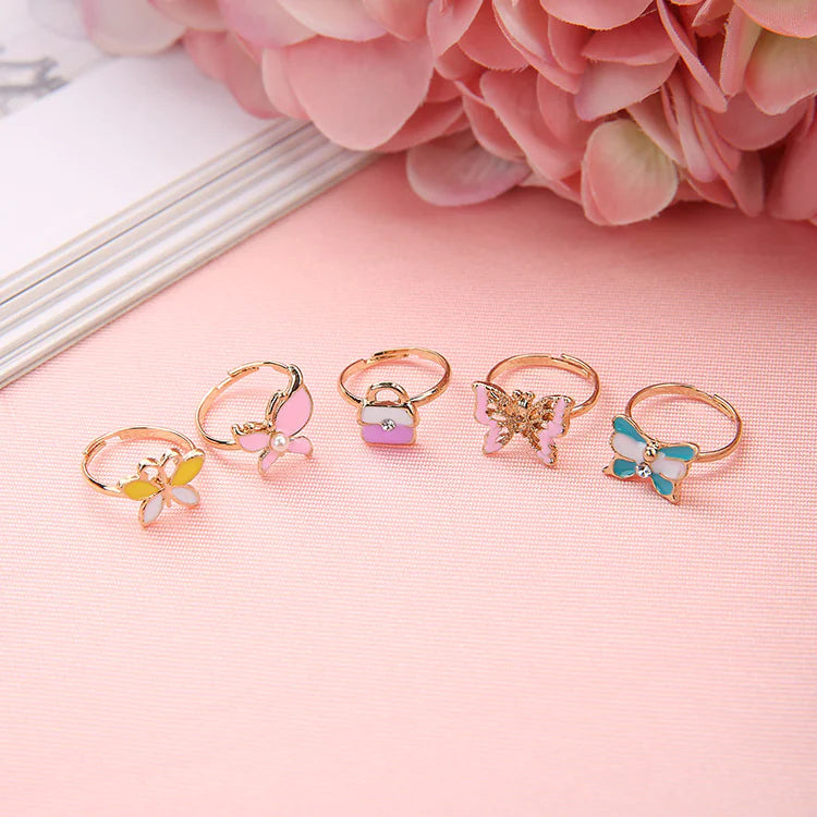 10pcs Kids Party Dress Rings